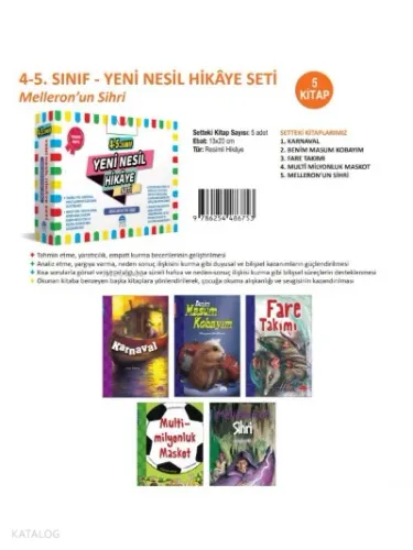 4.ve 5. Sınıf Yeni Nesil Hikaye Seti - Melleron'un Sihri