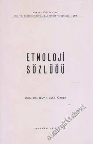Etnoloji Sözlüğü -        1971