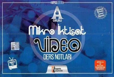 Isem KPSS A Grubu Mikro İktisat Video Ders Notları 2018