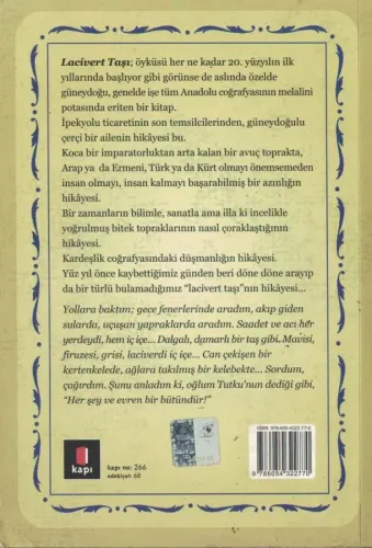 Lacivert Taşı Sevinç Çokum Kapı Yayınları %52 indirimli