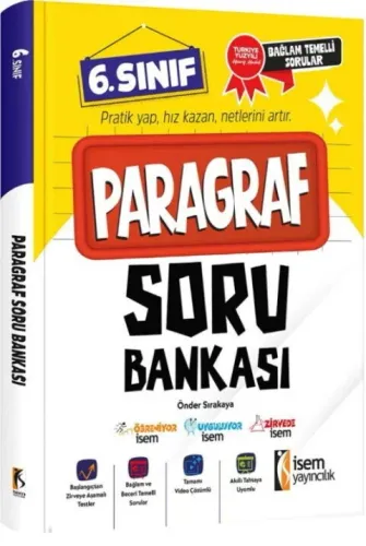 İSEM YAY. 6. SINIF PARAGRAF SORU BANKASI