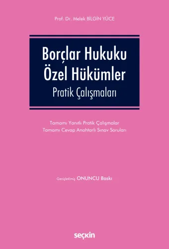 Borçlar Hukuku Özel Hükümler Pratik Çalışmaları