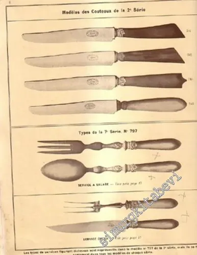 Coutellerie Riche et Petite Orfevrerie de Table - Couverts Mètal Blanc Argente: Articles Divers Reargenture Gainerie - Catalogue 2  -        1914