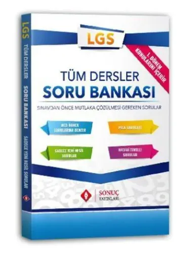 Sonuç Yayınları 8. Sınıf 1. Dönem LGS Tüm Dersler Soru Bankası Sonuç
