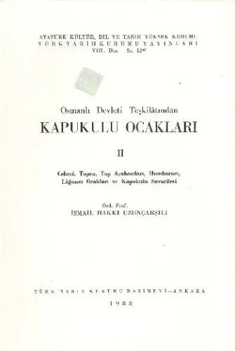 Osmanlı Devleti Teşkilatından Kapukulu Ocakları-2