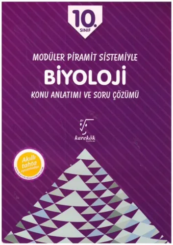 Karekök Yayınları 10. Sınıf Modüler Piramit Sistemiyle Biyoloji Konu Anlatımı ve Soru Çözümü