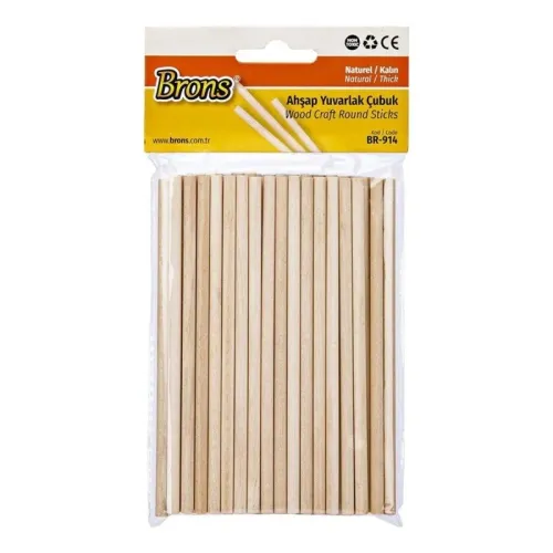 BRONS YUVARLAK CUBUK NATUREL KALIN BR-914