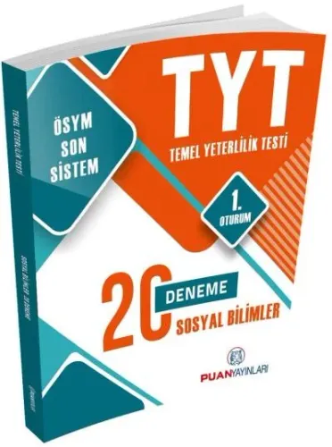 Puan Yayınları YKS TYT Sosyal Bilimler 20 Deneme 1. Oturum