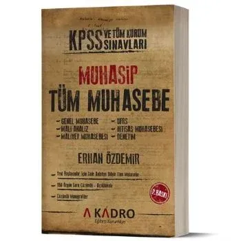 A Kadro KPSS A Genel Muhasebe Konu Anlatımlı 2018