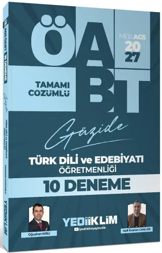 Yediiklim Yayınları 2027 MEB AGS ÖABT Güzide Türk Dil ve Edebiyatı Öğretmenliği Tamamı Çözümlü 10 Deneme