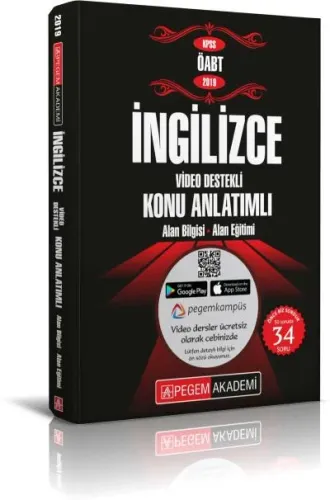 İADESİZ-Pegem KPSS ÖABT İngilizce Video Destekli Konu Anlatımlı-YENİ