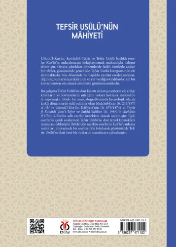 Tefsir Usûlü’nün Mâhiyeti Akif Yıldırım