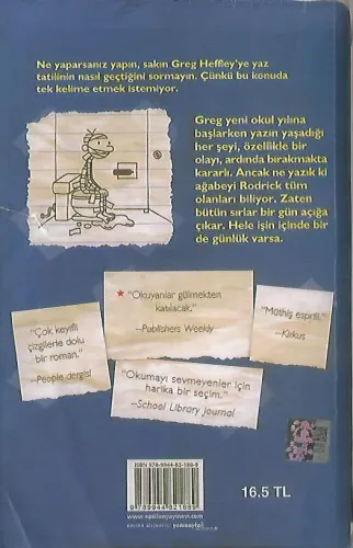 Saftirik Greg'in Günlüğü Rodrick Kuralları Jeff Kinney Epsilon Yayıncı