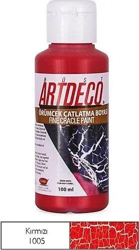 Artdeco Örümcek Çatlatma Boyası 100ml Kırmızı 1005