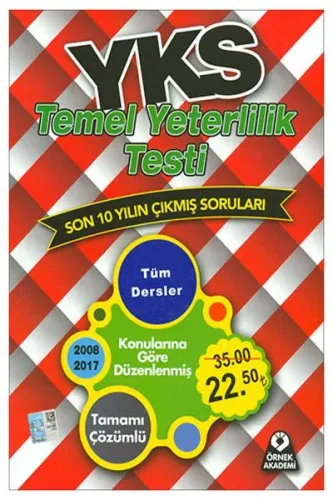 Örnek Akademi YKS TYT Tüm Dersler Tamamı Çözümlü Son 10 Yılın Çıkmış Soruları