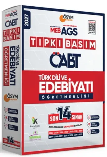 İnformal Yayınları 2027 MEB AGS ÖABT Türk Dili ve Edebiyatı Öğretmenliği ÖSYM Tıpkı Basım Son 14 Deneme