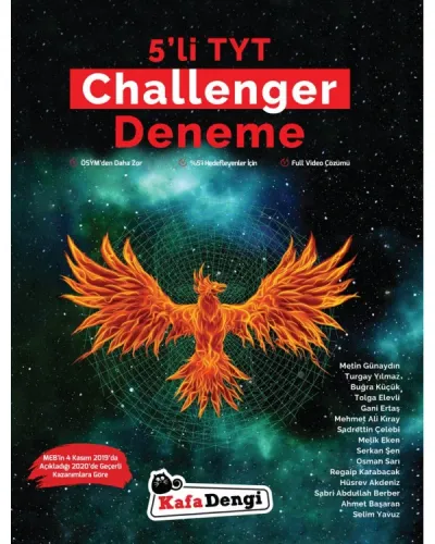 TYT 5 li Challenger Deneme Kafa Dengi Yayınları TYT 5 li Challenger Deneme Kafa Dengi Yayınları