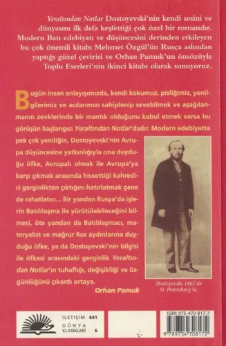 Yeraltından Notlar Dostoyevski İletişim Yayınları %33 indirimli