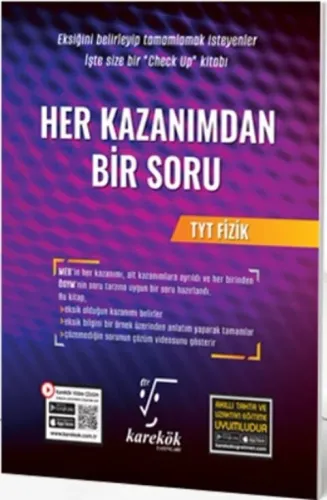 Karekök Yayınları TYT Fizik Her Kazanımdan Soru Bankası