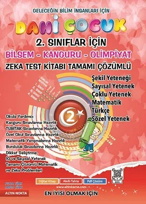 ALTIN NOKTA 2. SINIF DAHİ ÇOCUK BİLSEM KANGURU OLİMPİYAT ZEKA KİTABI