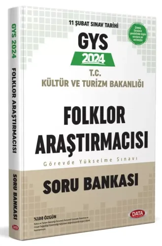 Data Yayınları 2024 Kültür ve Turizm Bakanlığı Folklor Araştırmacısı GYS Soru Bankası