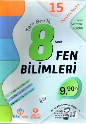 BİLİMYOLU 8. SINIF FEN BİLİMLERİ 15 DENEME SINAVI VİDEO