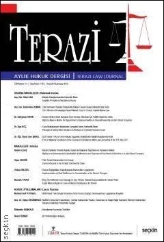 Terazi Aylık Hukuk Dergisi Yıl: 14 Sayı: 149, Ocak 2019