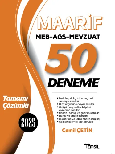 MAARİF MEB-AGS-MEVZUAT 50 DENEME