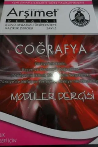 Coğrafya Modüler Dergisi Sayı: 5