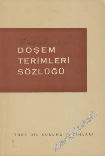 Döşem Terimleri Sözlüğü ( Su, Gaz, Isıtma, Havalandırma ) -        1969