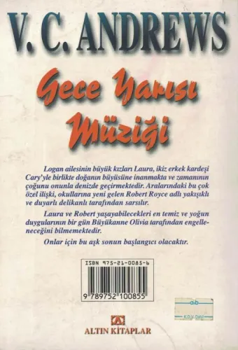 Gece Yarısı Müziği V.C. Andrews Altın Kitaplar %42 indirimli