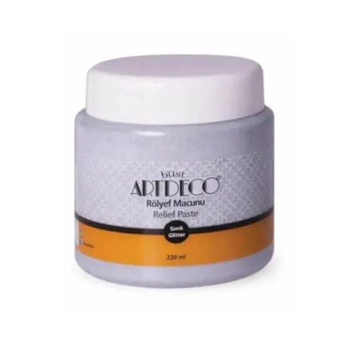 Artdeco Simli Rölyef Macunu 220ml Gümüş 2322