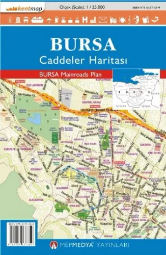 Bursa Caddeler Haritası