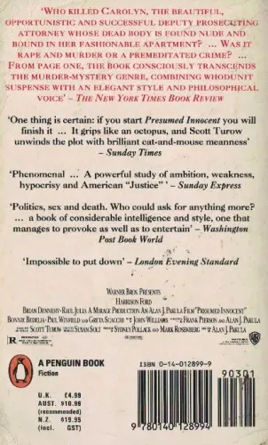 Presumed Innocent(Cep Boy) Scott Turow Penguin Books %56 indirimli