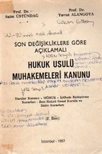 Son Değişikliklere Göre Açıklamalı Hukuk Usulü Muhakemeleri Kanunu
