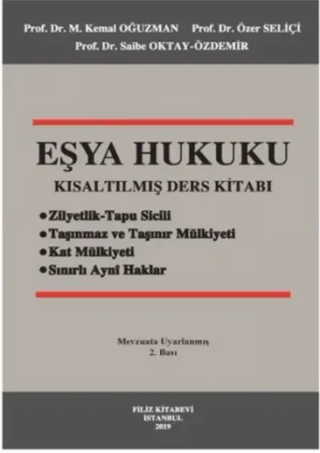 Eşya Hukuku Kısaltılmış Ders Kitabı