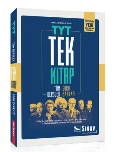 TYT Tüm Dersler Soru Bankası Tek Kitap Sınav Dergisi Yayınları 9786051235721