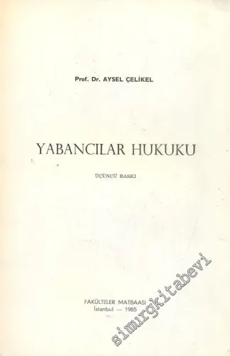 Yabancılar Hukuku -