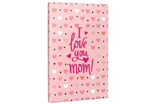 Not Defteri I Love You Mom Çizgisiz