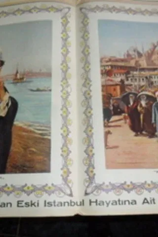 Hayat Dergisi Posteri ( Zonaro'dan Eski İstanbul Hayatına Ait İki Tablo )