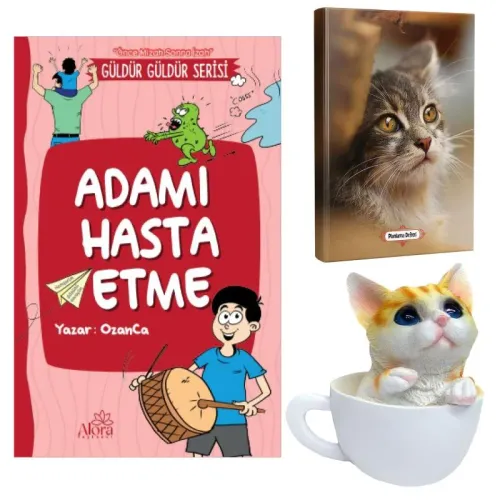 Adamı Hasta Etme - Mini Kedi Planlama Defteri ve Fincanda Kedi Kumbara
