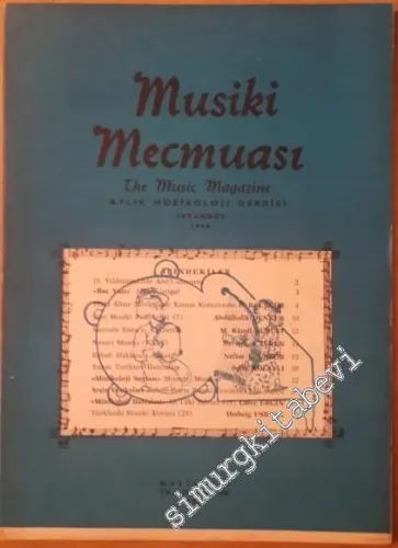 Musiki Mecmuası Aylık Müzikoloji Dergisi  - Sayı: 258    Yıl: 23  Mayıs
