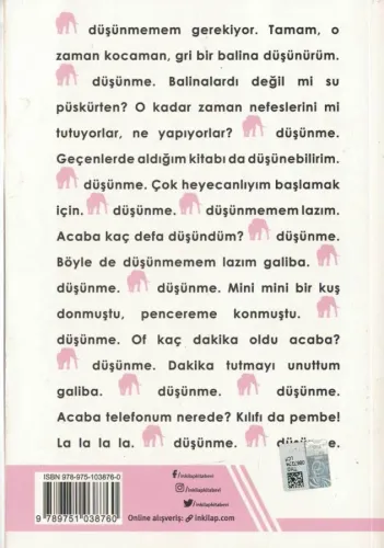 Pembe Fili Düşünme Zeynep Selvili Çarmıklı İnkılap Yayınevi %43 indiri