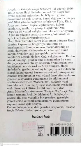 Arapların Gözüyle Haçlı Seferleri Amin Maalouf Telos %52 indirimli