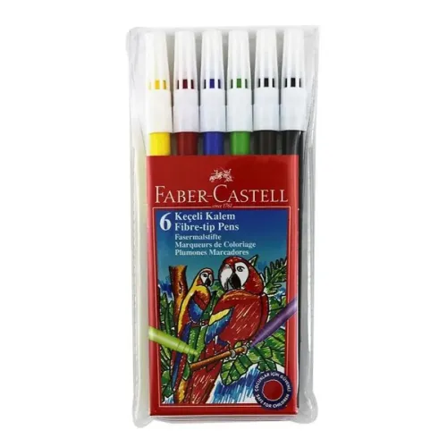 Faber-Castell Keçeli Kalem 6 R. Yıkanabilir
