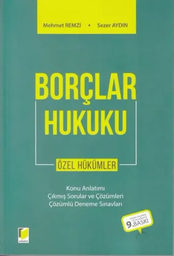 Borçlar Hukuku Özel Hükümler