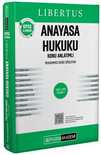 Pegem Yayınları 2025 KPSS A Grubu Libertus Anayasa Hukuku Konu Anlatımı