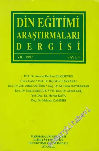 Din Eğitimi Araştırmaları Dergisi - Sayı:4