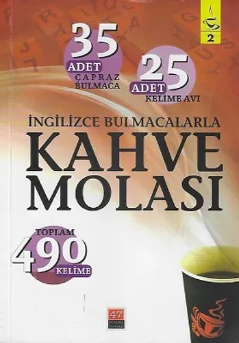 İncilizce Bulmacalarla Kahve Molası 2 Toplam 490 Kelime