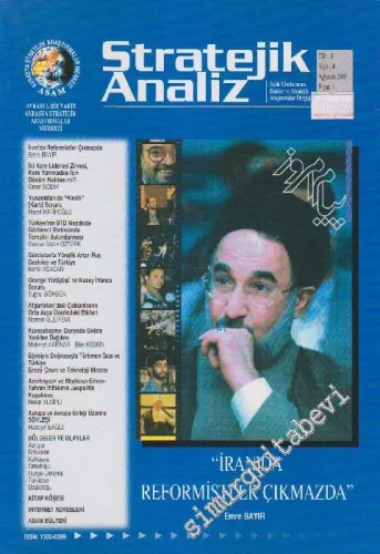 Stratejik Analiz Dergisi - Dosya: “İran'da Reformistler Çıkmazda” - Emre Bayır - Sayı: 4  1    Ağustos 2000
